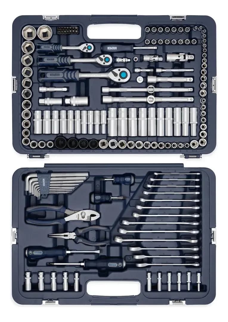 Set Herramientas Llaves Tubo Bremen Mechaniker 160pz 8010